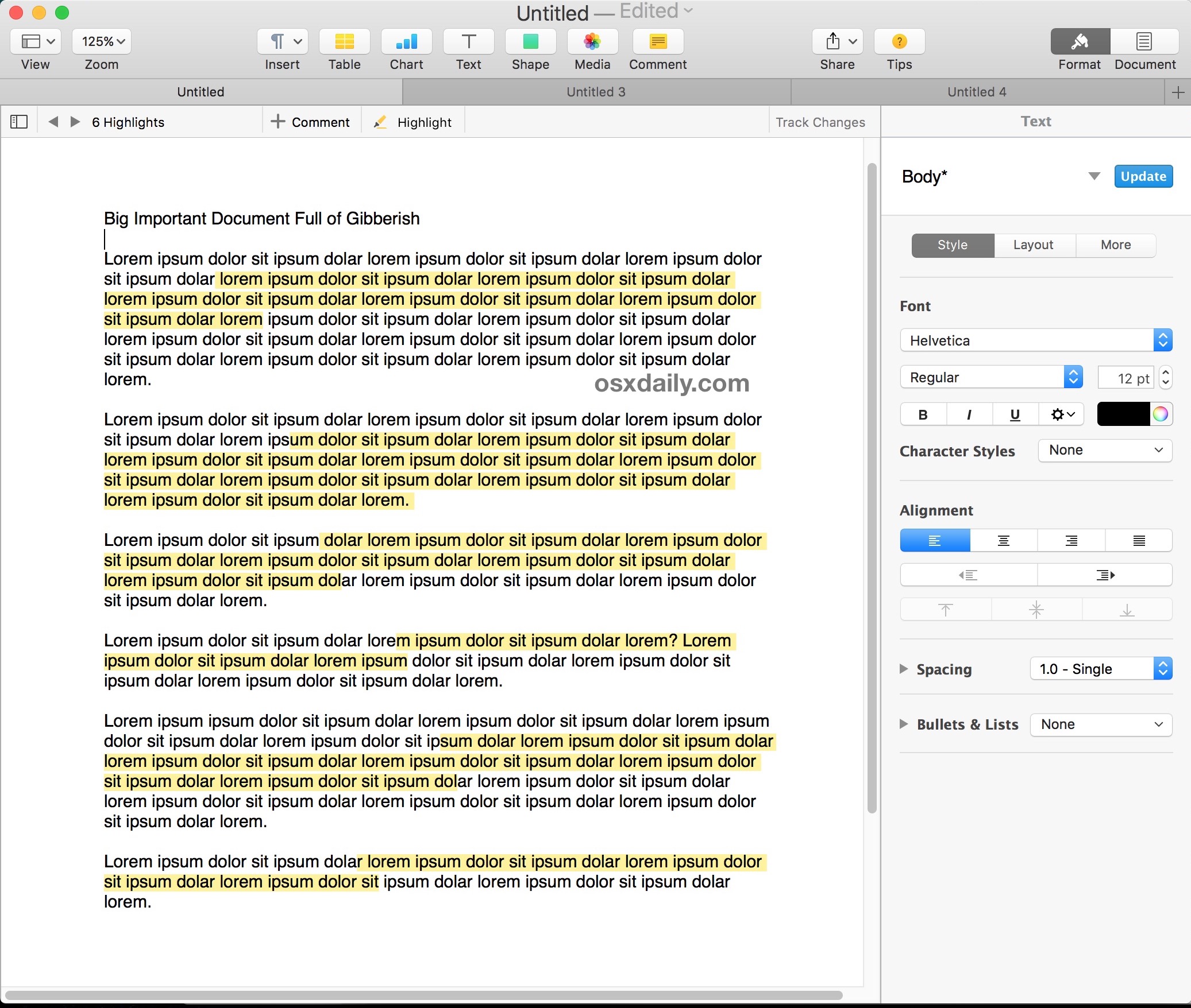 highlight in pdf for mac